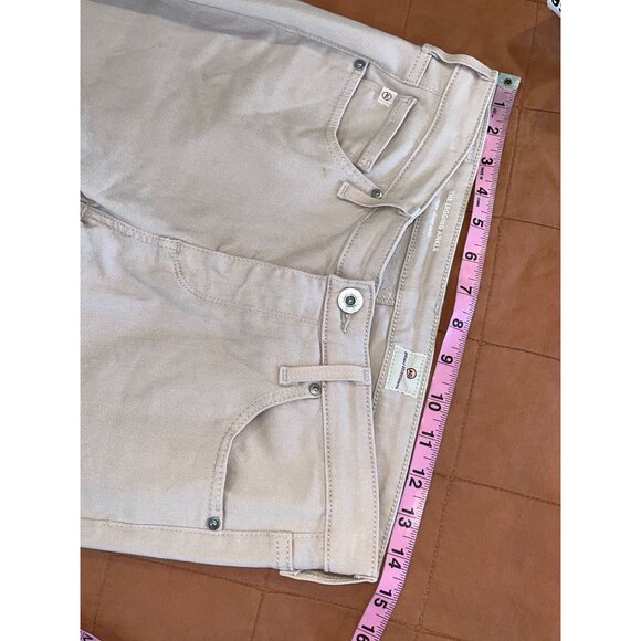 Ag Adriano Goldschmied Legging Ankle Super Skinny Raw Hem Jean MAUVE size  27 - Picture 8 of 11